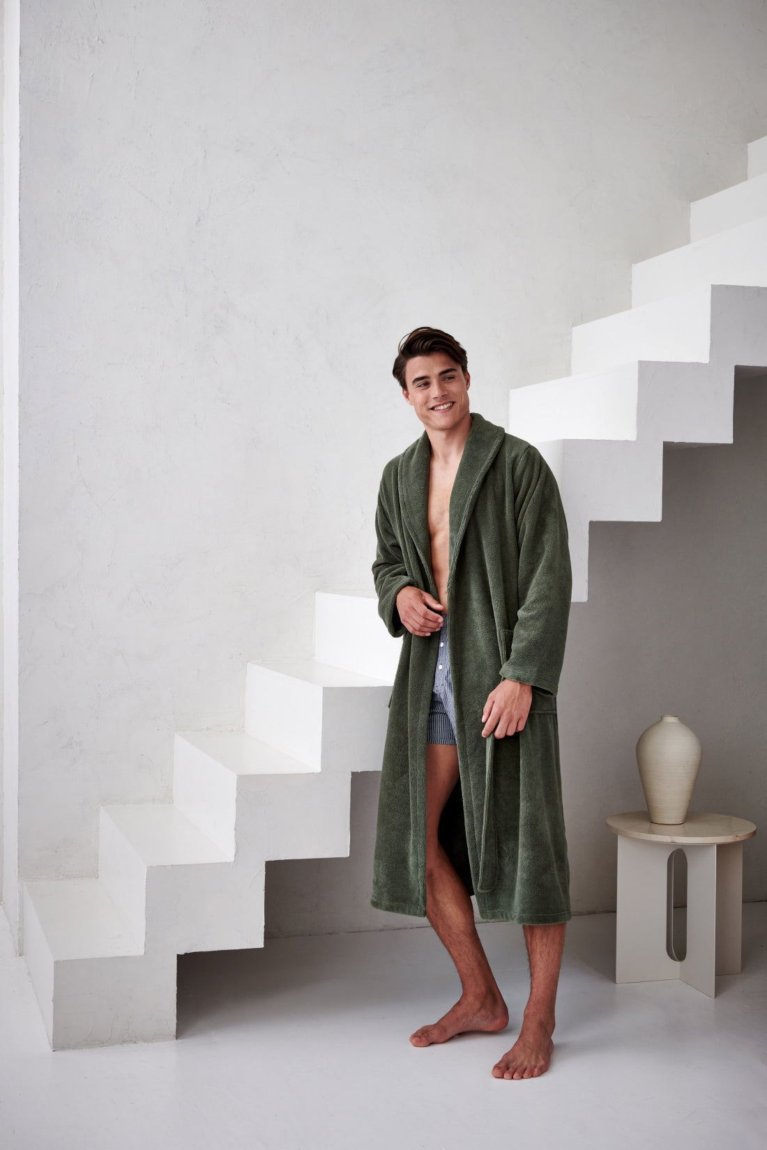 BEAUMONT badjas | sage green