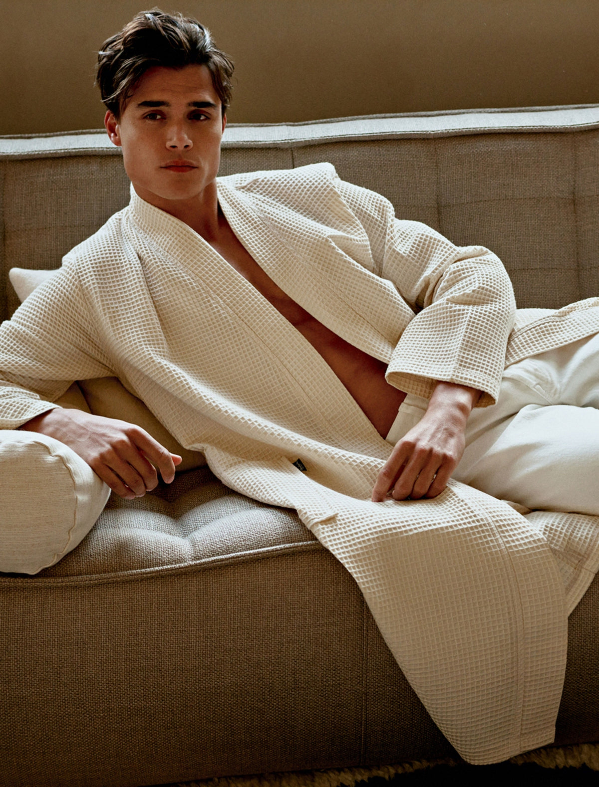 BIARRITZ badjas | cream tan