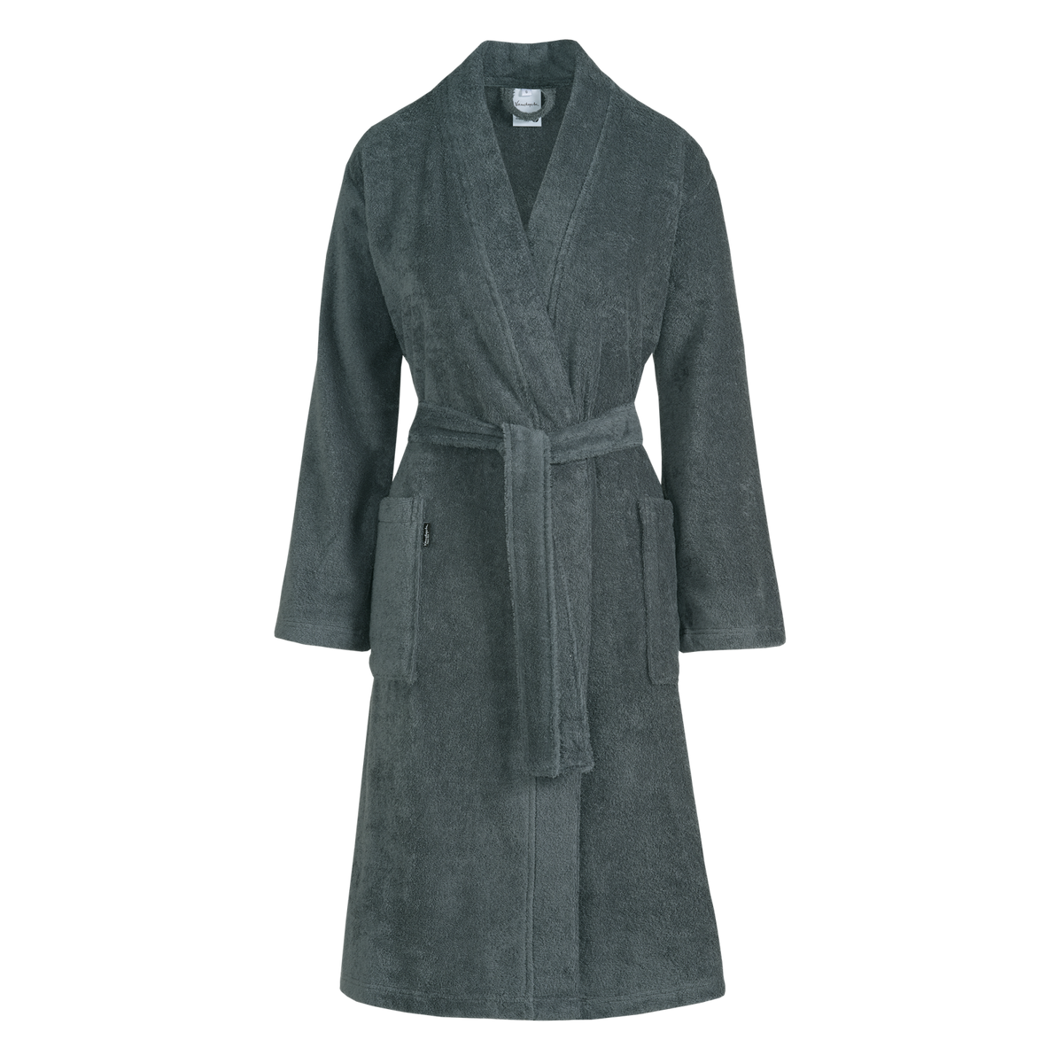 Toledo badjas is een unisex badjas gemaakt van 100% GOTS gecertificeerd katoen. De terry stof voelt warm en zacht aan op de huid. De Toledo badjas is beschikbaar in verschillende kleuren. De badjas wordt gesloten door middel van een ceintuur.