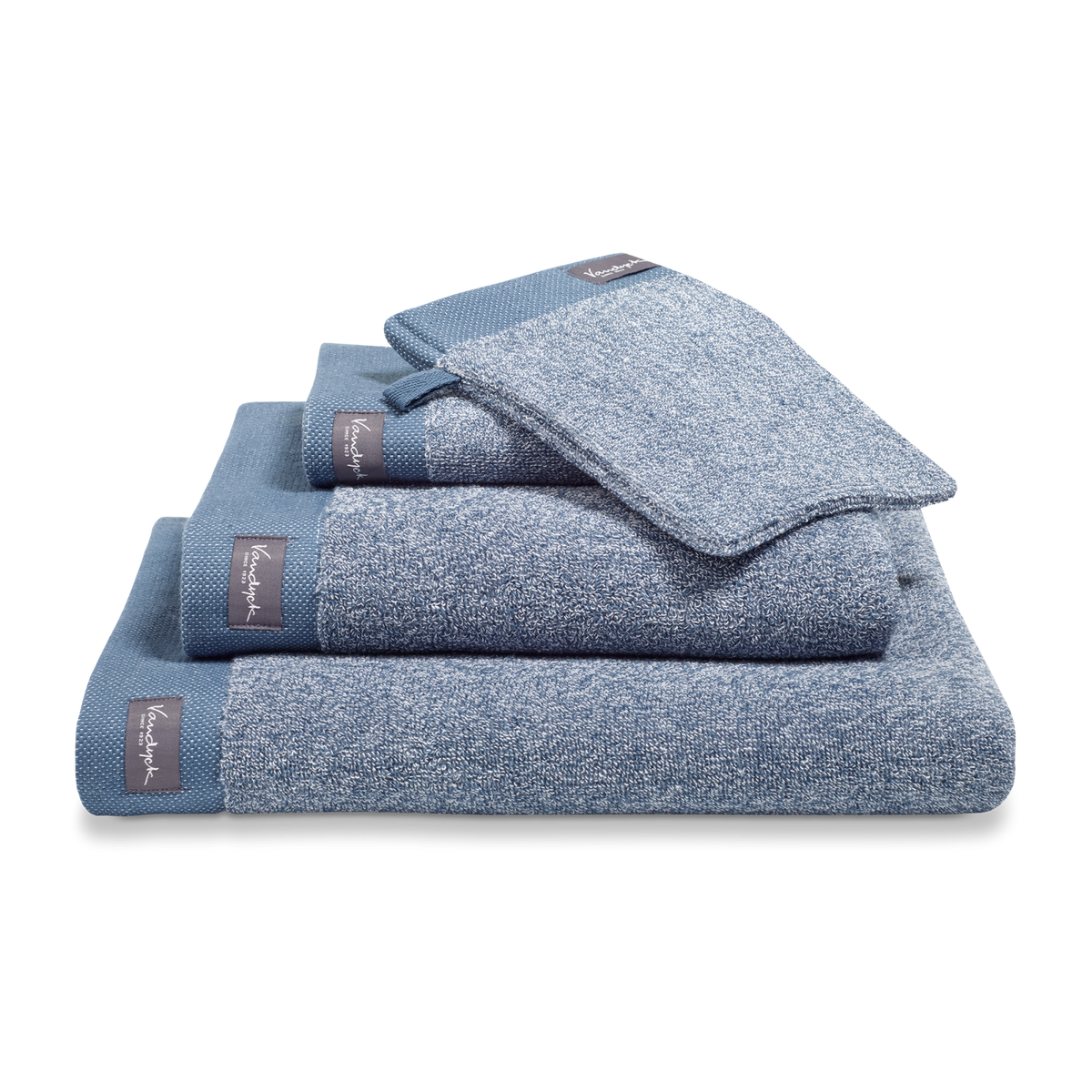 HOME TOWEL MOULINE | vintage blue