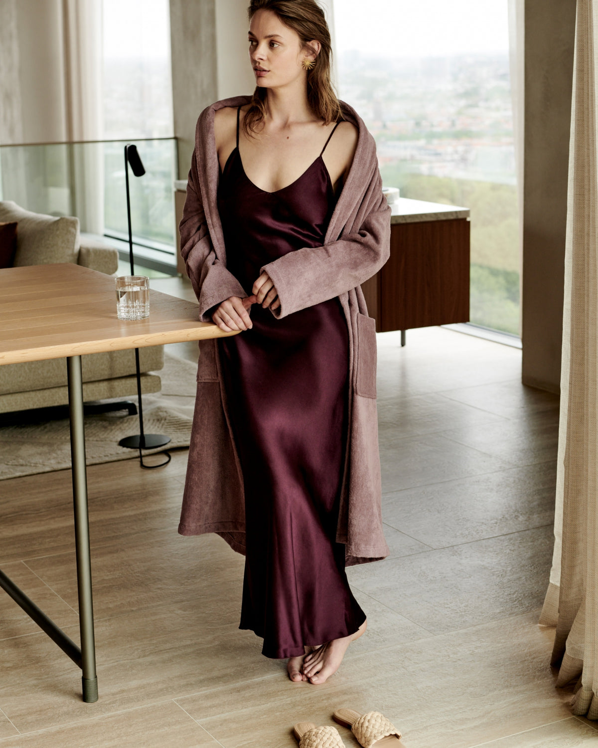 PRESTIGE UNI badjas | mauve