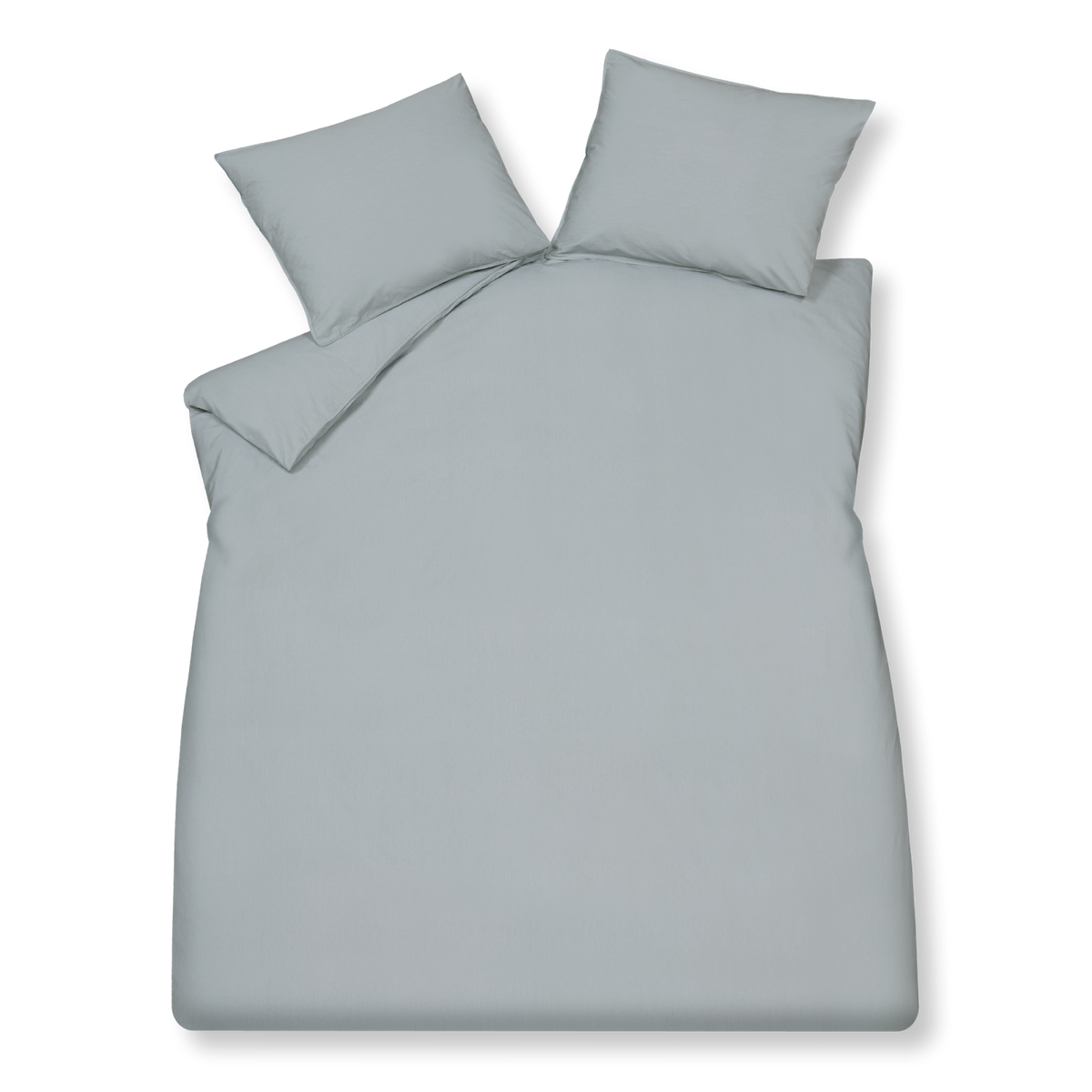 WASHED COTTON dekbedovertrek | pearl blue