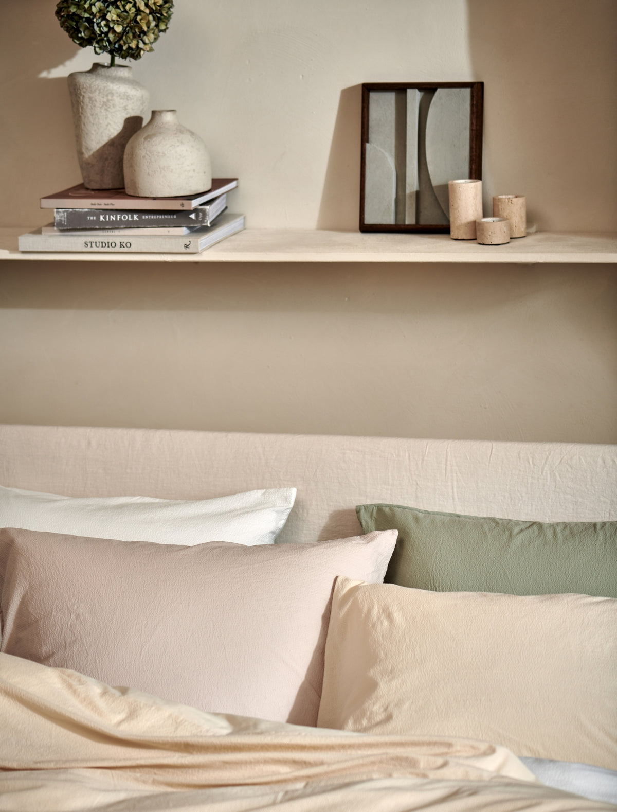Cotton Breeze dekbedovertrekset | stone