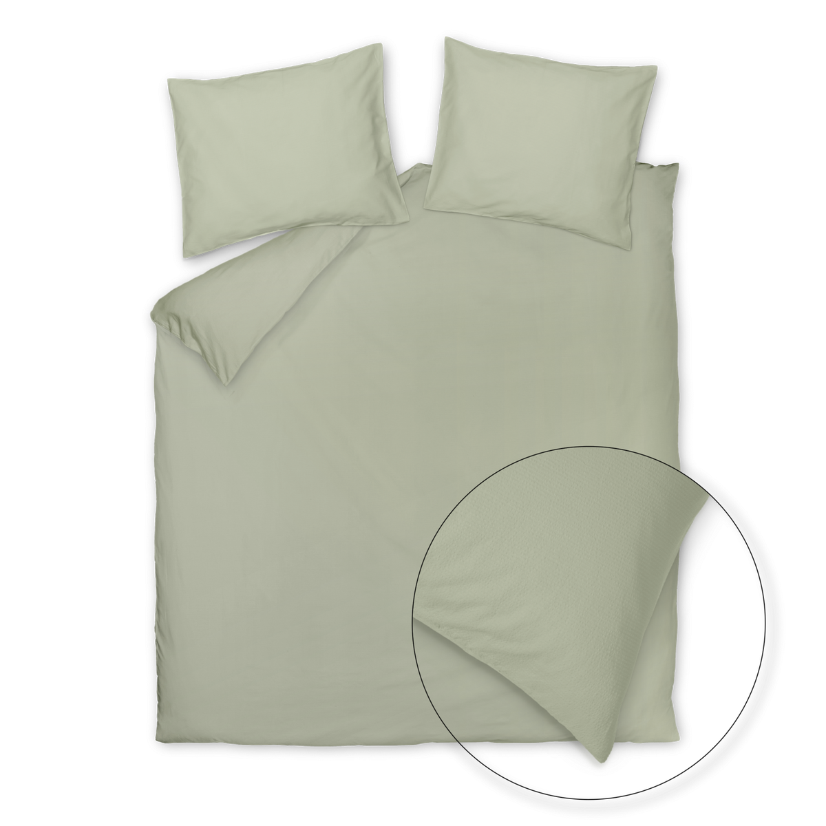 Cotton Breeze XL dekbedovertrekset | smoke green