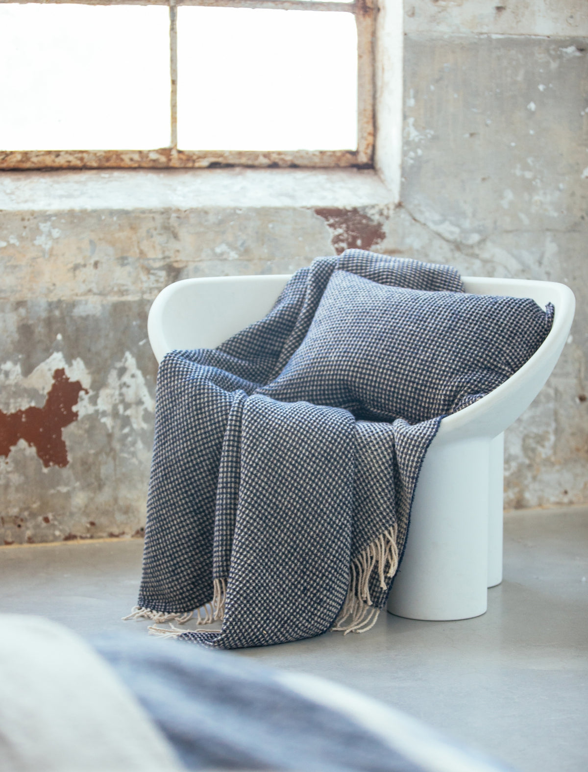 HOME 95 plaid | blue ink
