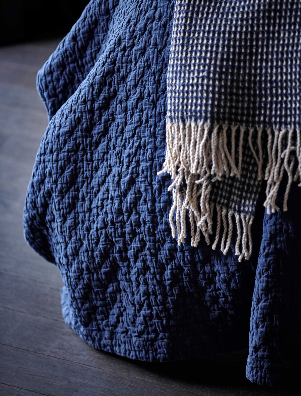 HOME 95 plaid | blue ink