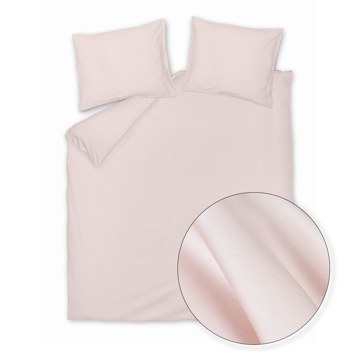 Satin Luxe dekbedovertrekset | sepia pink
