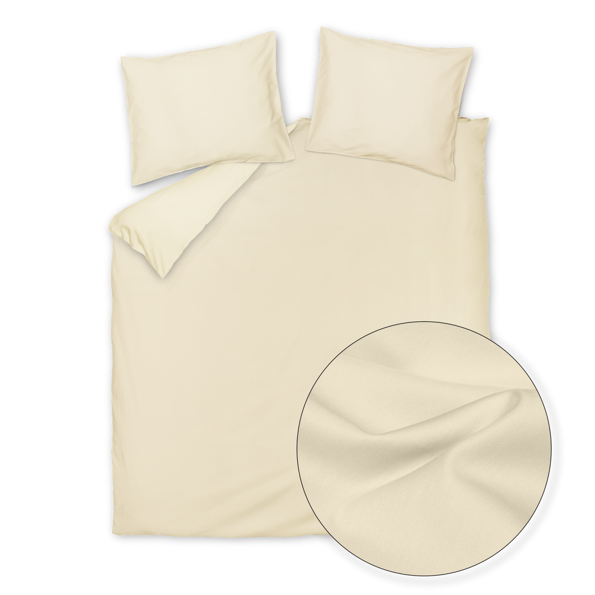 Satin Luxe dekbedovertrekset | bleached sand