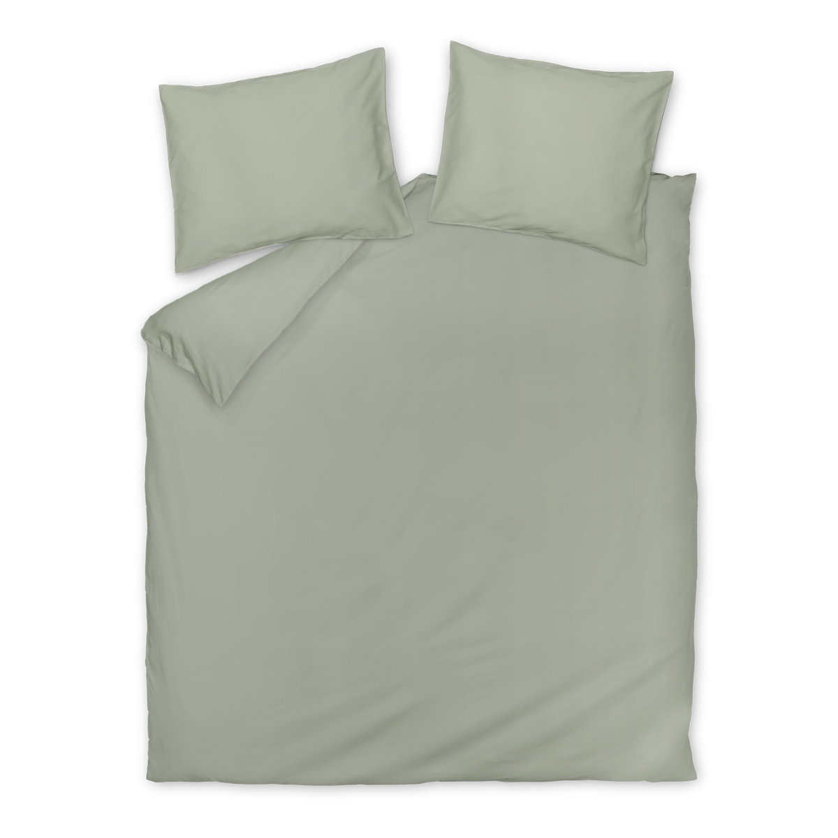 Satin Luxe dekbedovertrekset | smoke green