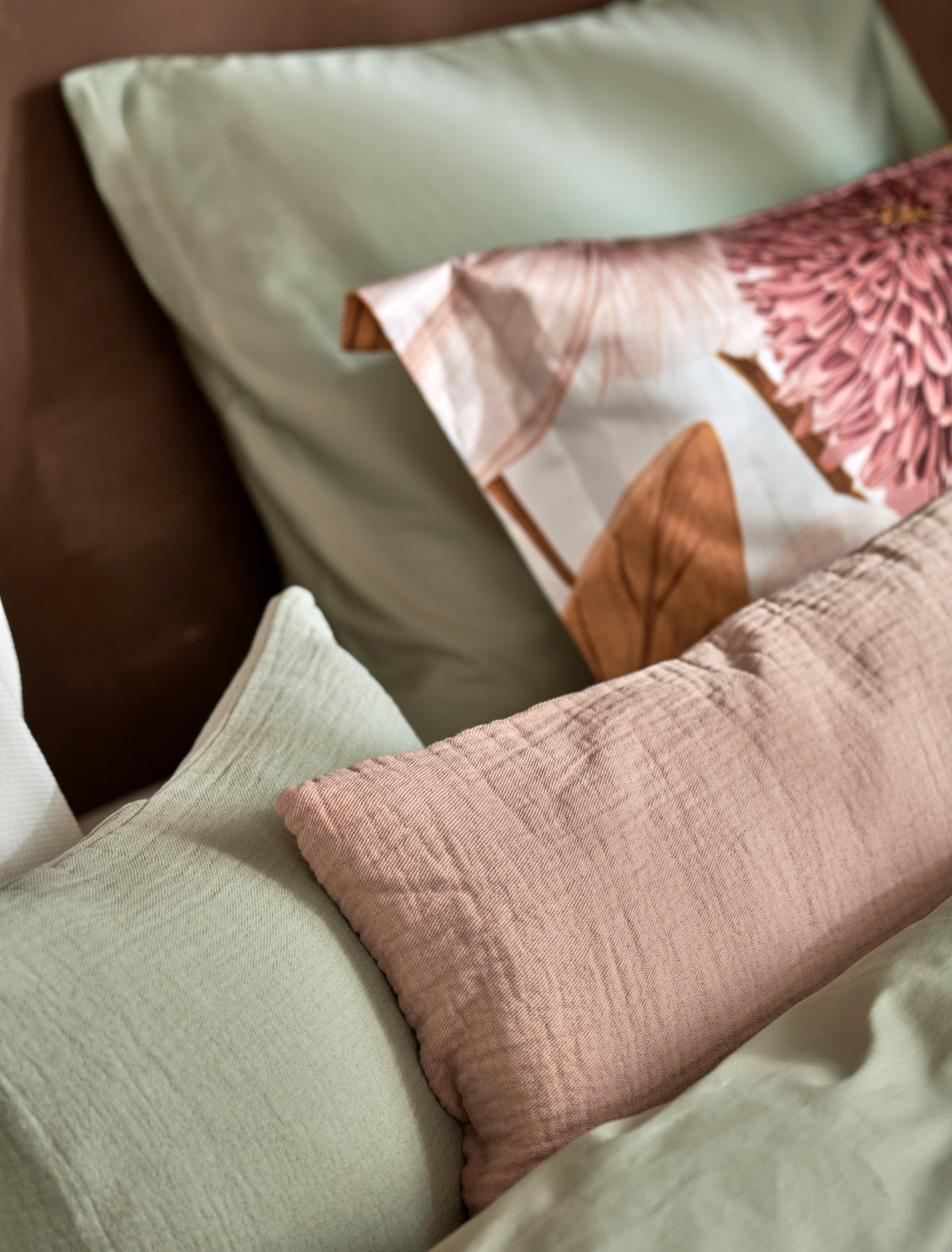 Satin Luxe dekbedovertrekset | smoke green