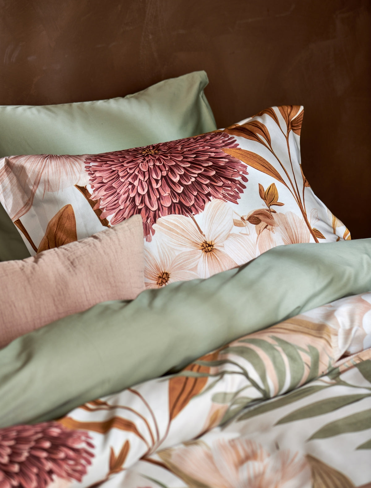 Satin Luxe dekbedovertrekset | smoke green