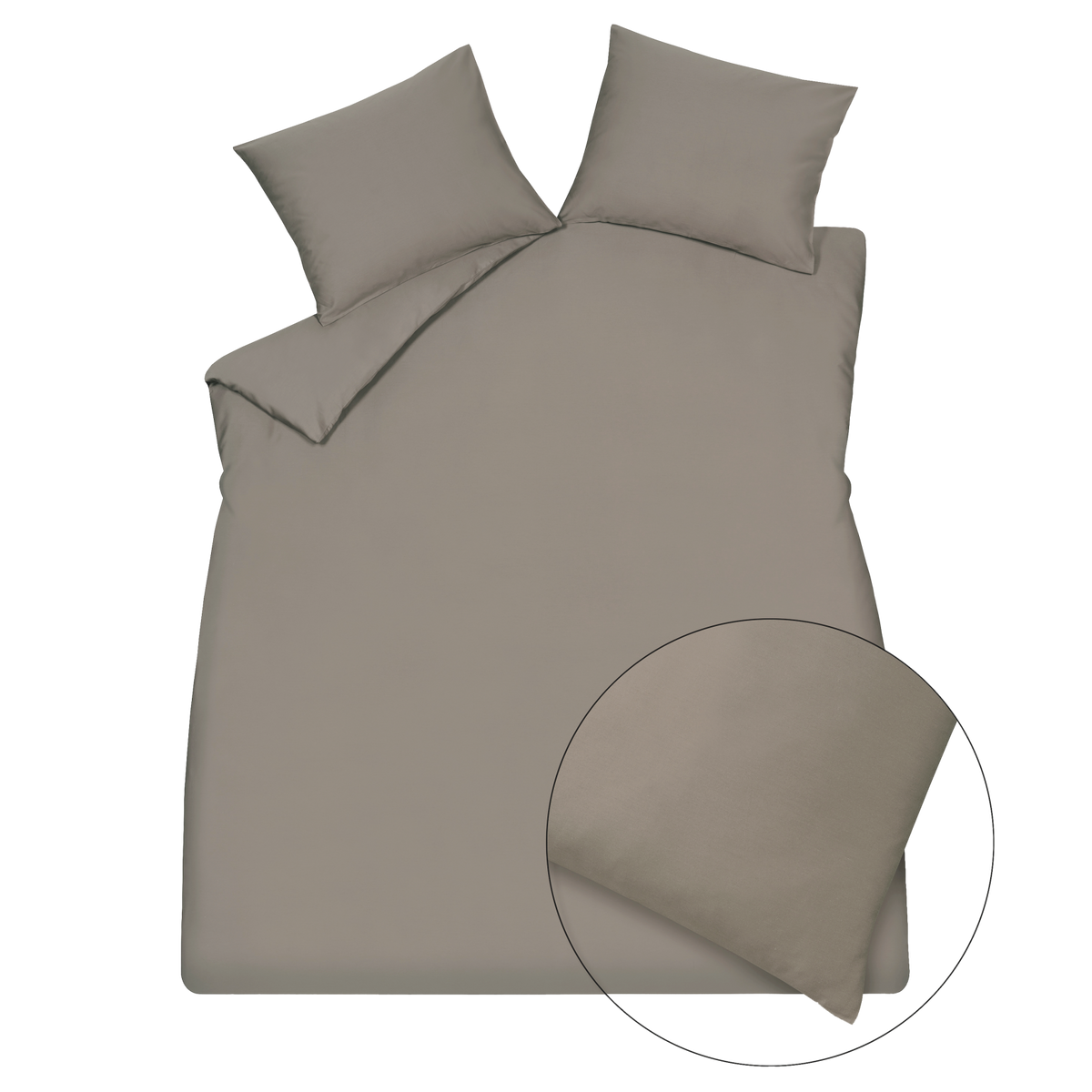 SATIN LUXE XL dekbedovertrekset | espresso