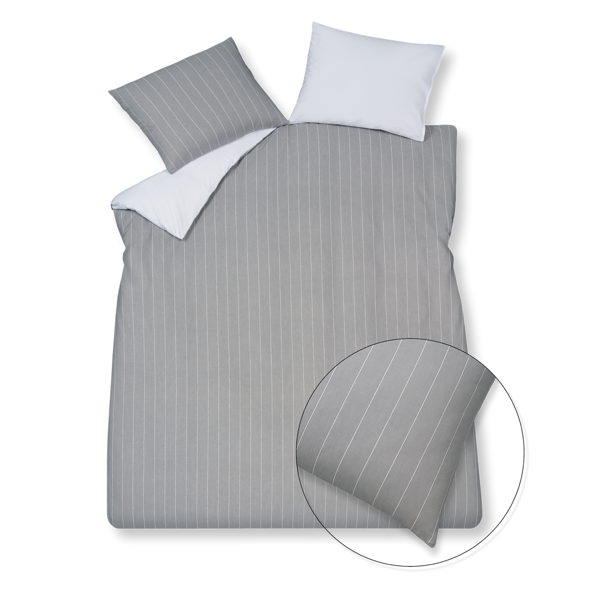 HOME PUGLIA percale | grey