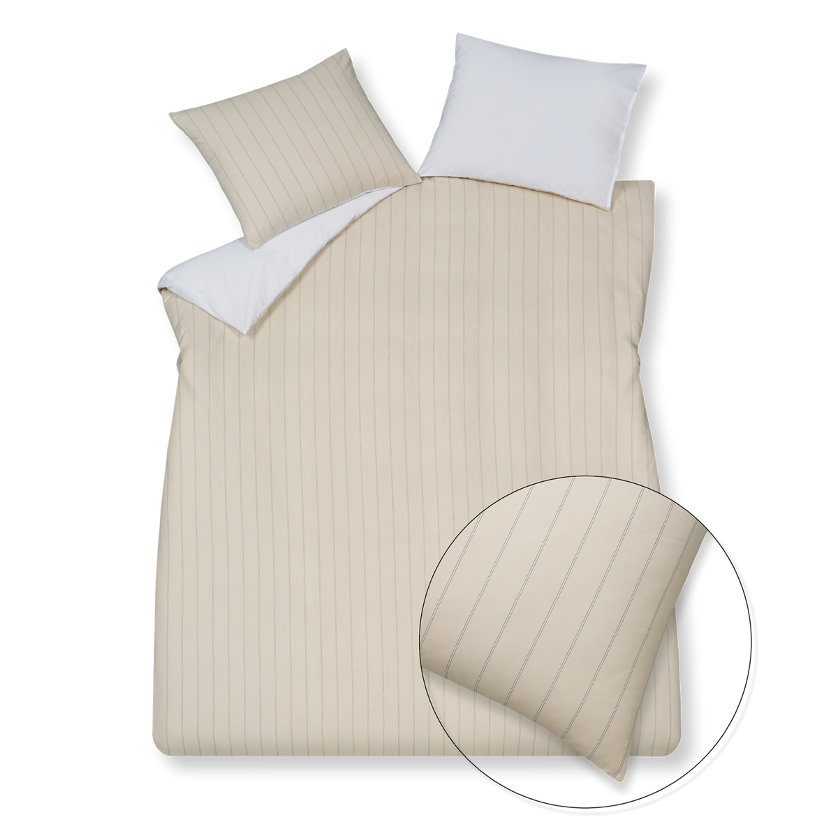 HOME PUGLIA percale | cream tan