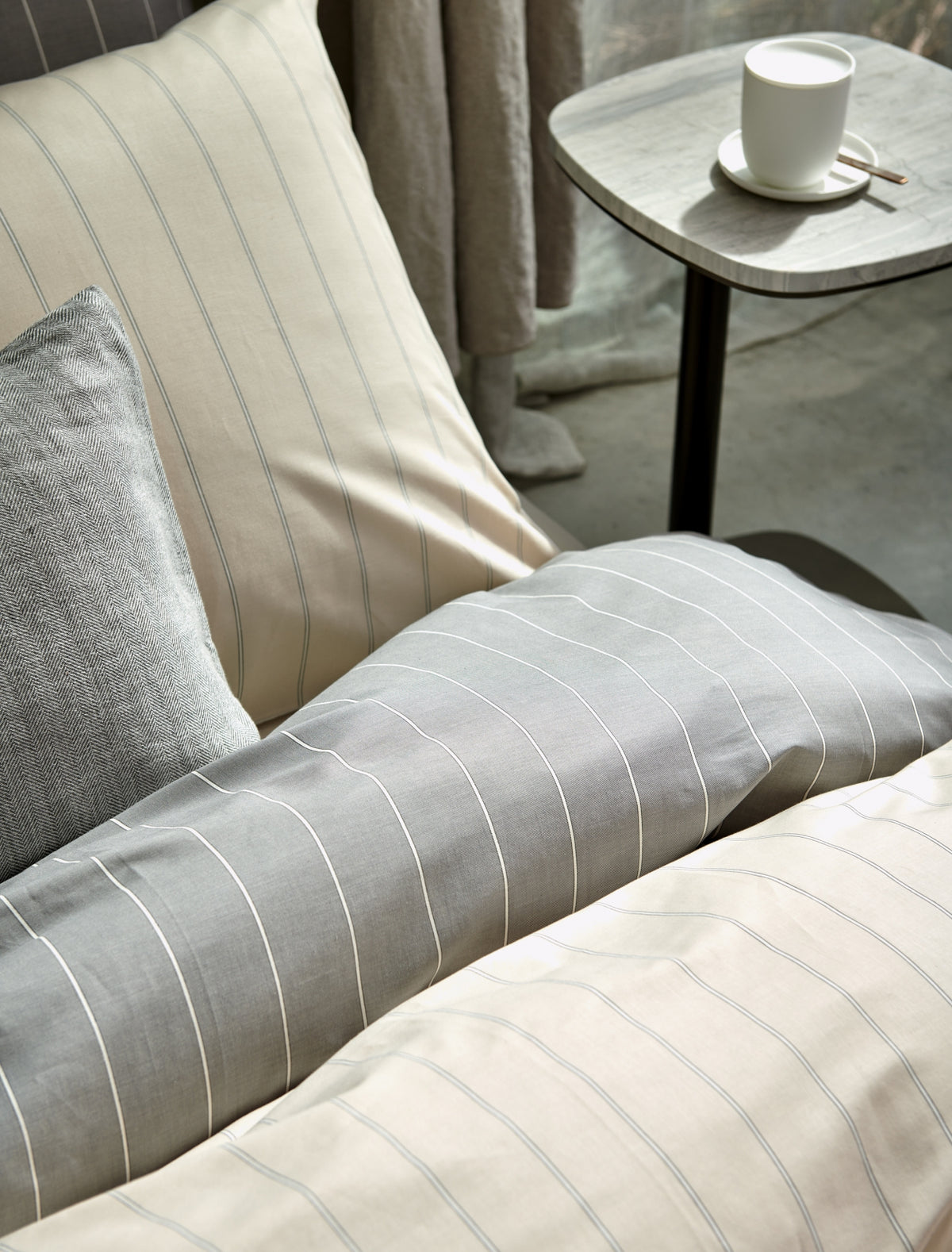 HOME PUGLIA percale | cream tan
