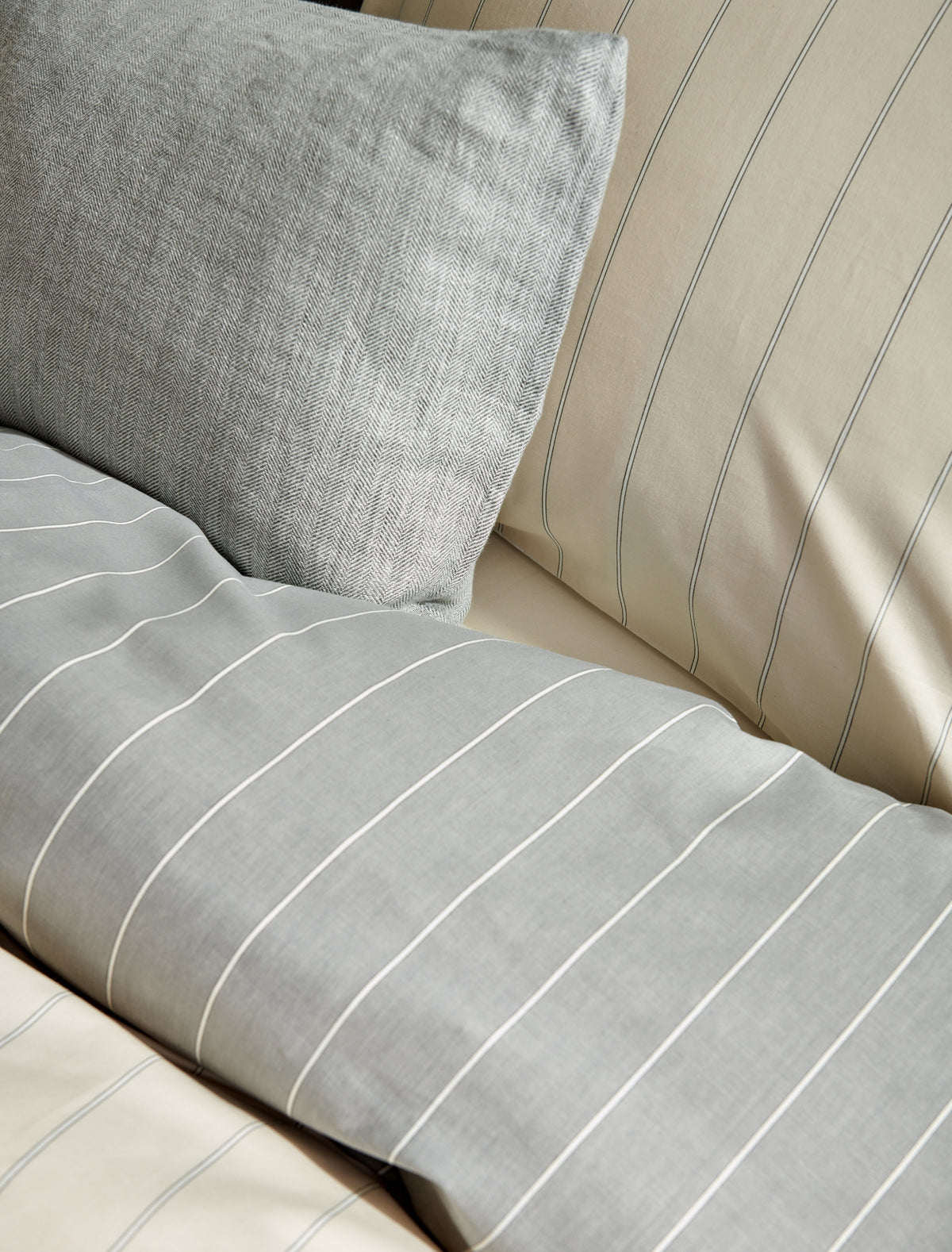 HOME PUGLIA percale | cream tan