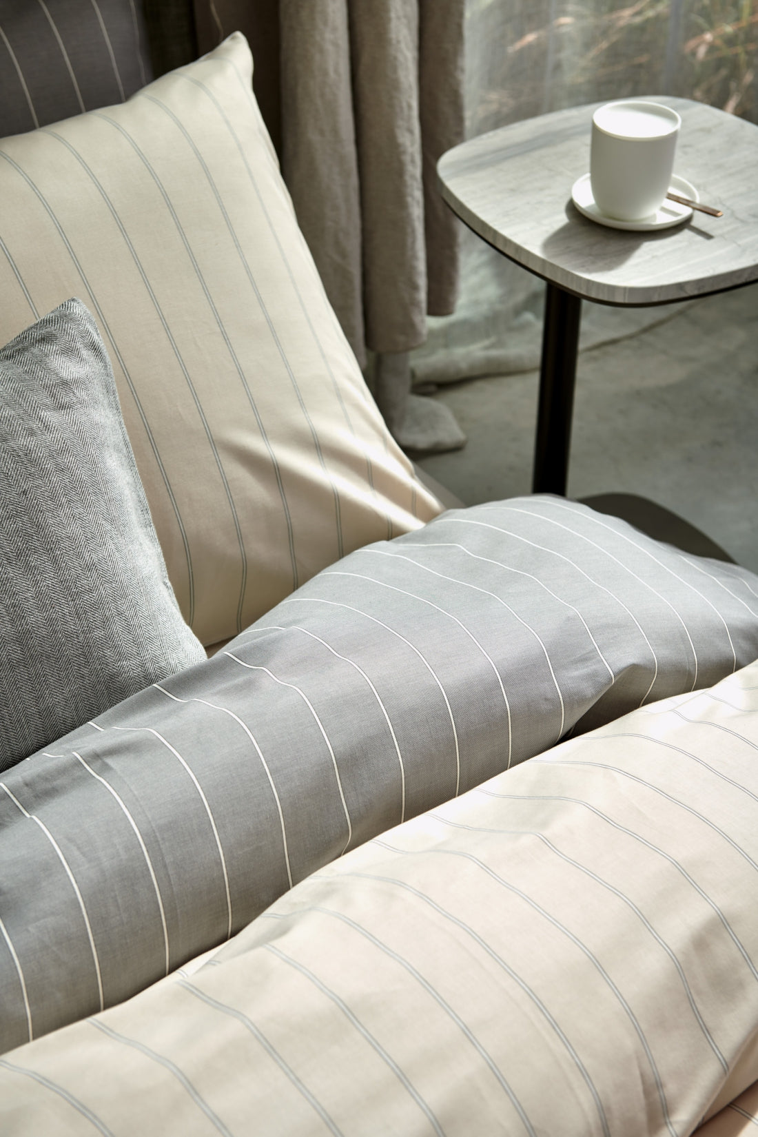 HOME PUGLIA percale | cream tan