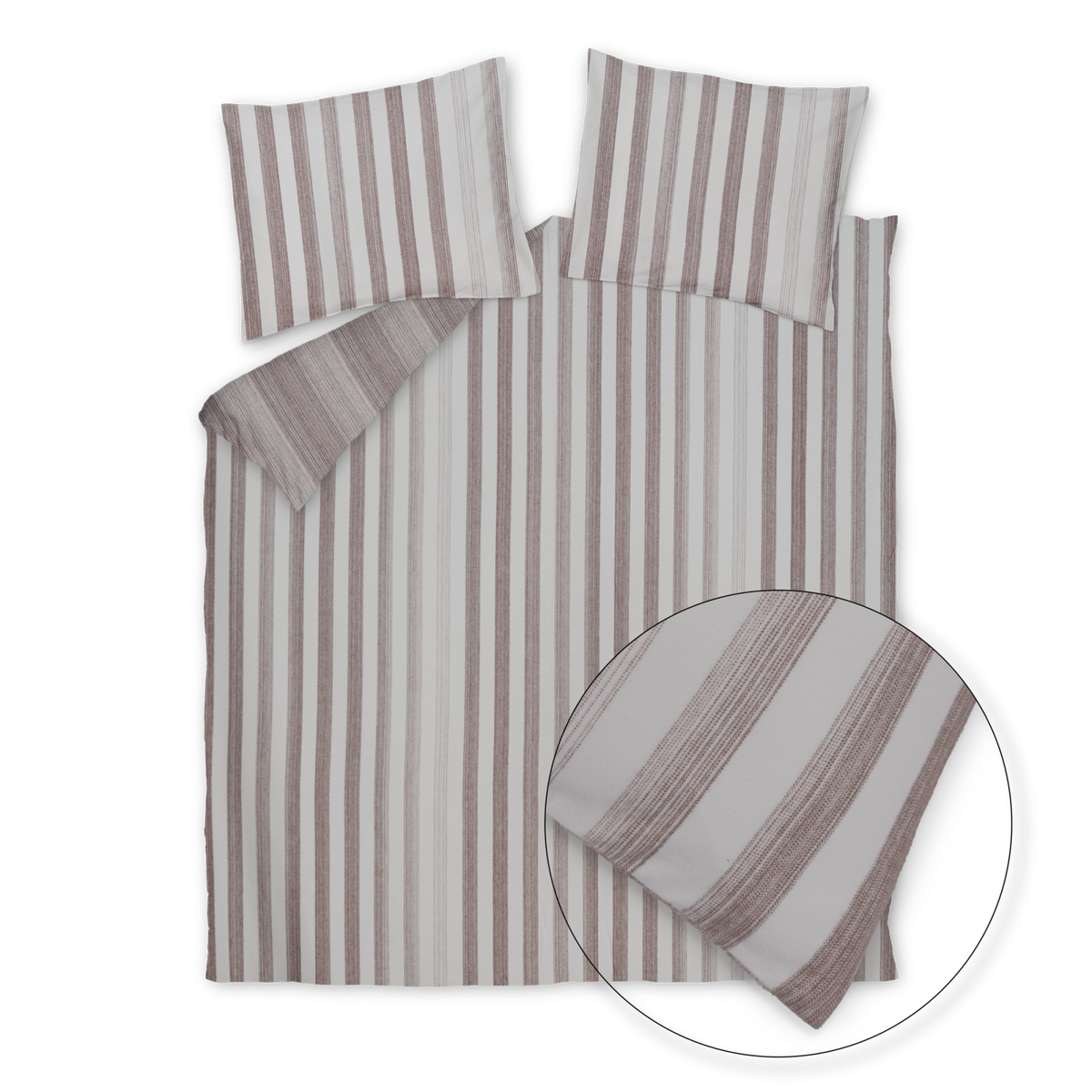 HOME BRENTA XL dekbedovertrekset | dark truffle