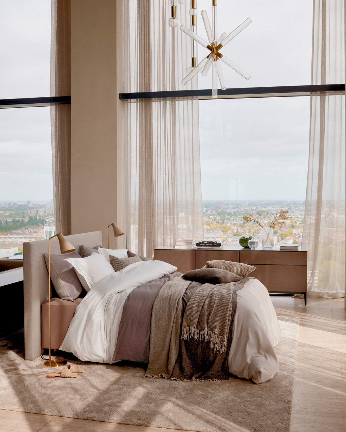 HOME MILANO dekbedovertrek | taupe