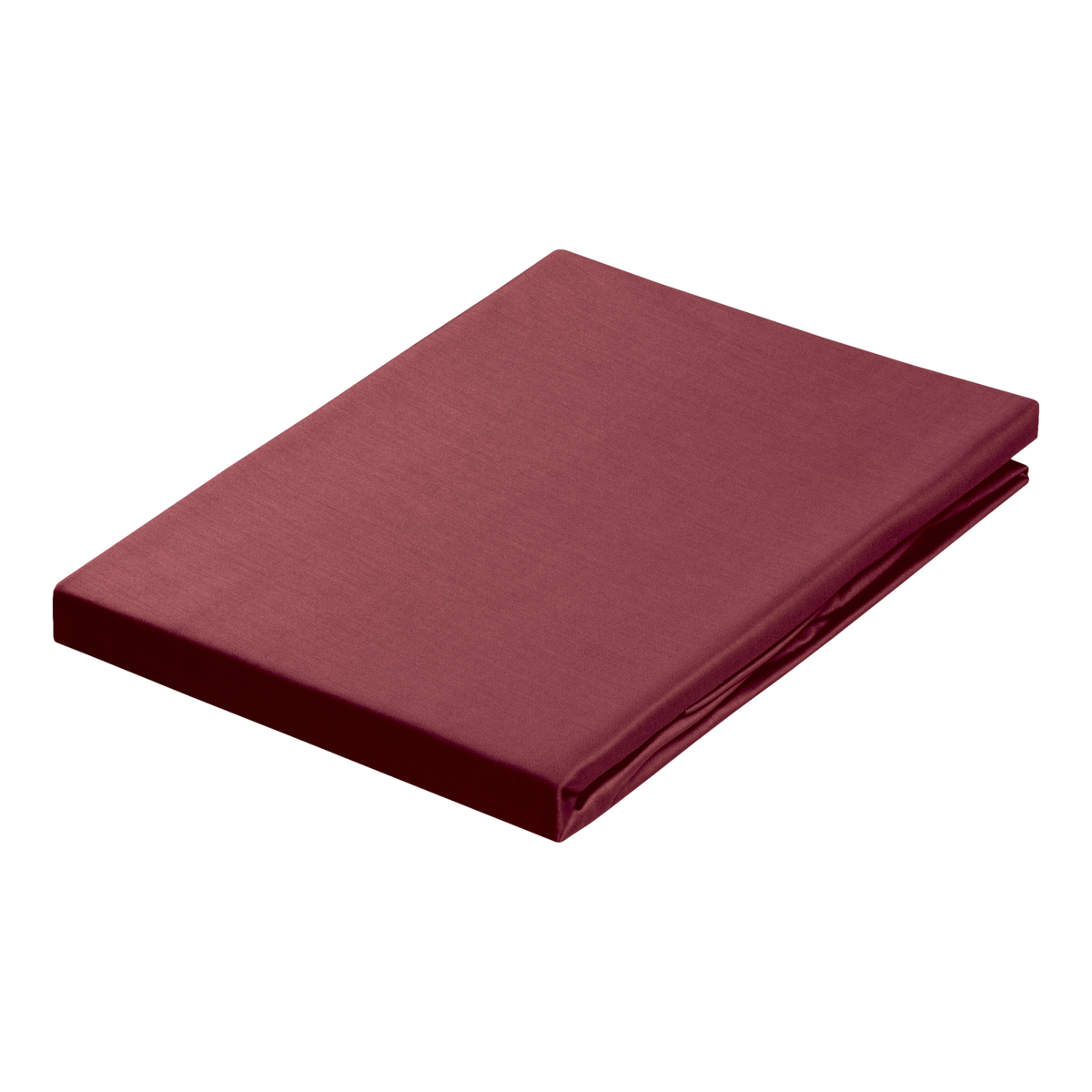 SATIJN hoeslaken | ruby red