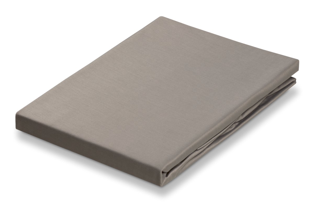 SATIJN hoeslaken | urban taupe