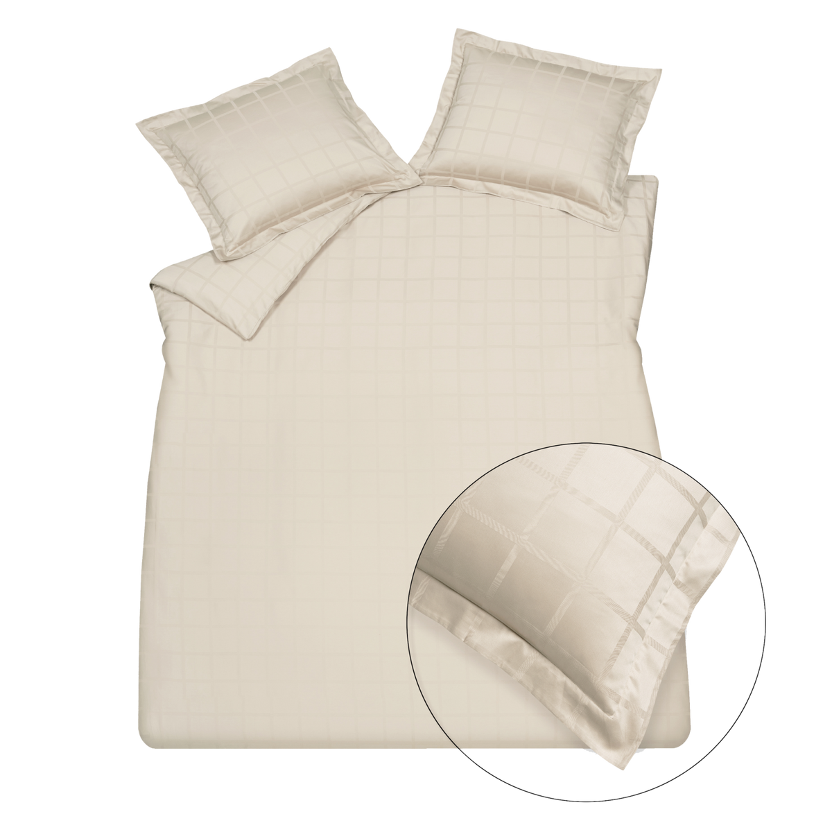 HOME 78 dekbedovertrek | cream tan
