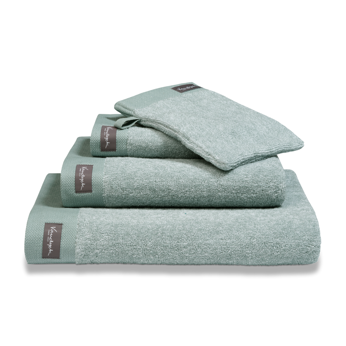 HOME TOWEL MOULINE | pearl blue