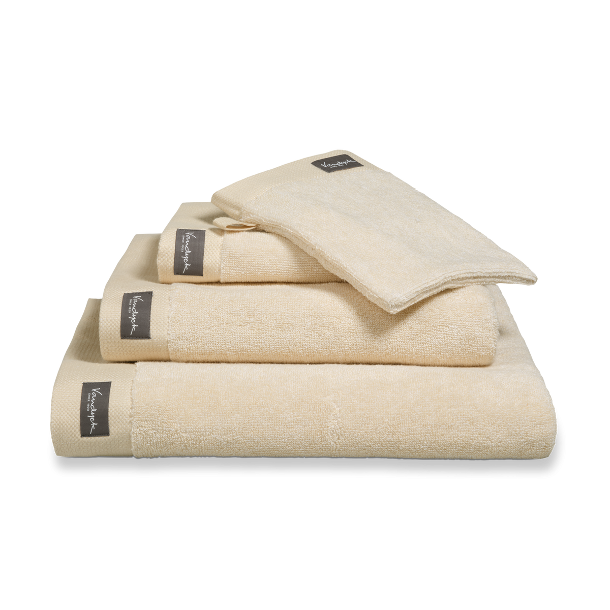 HOME TOWEL MOULINE | bleached sand