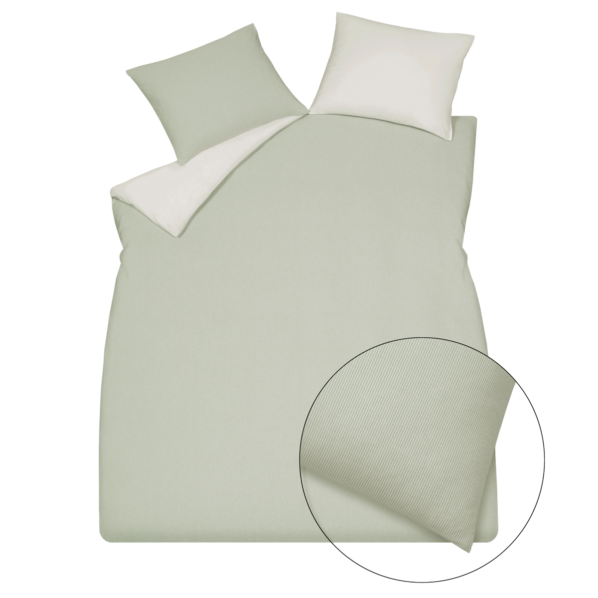 PURE 89 dekbedovetrekset | smoke green