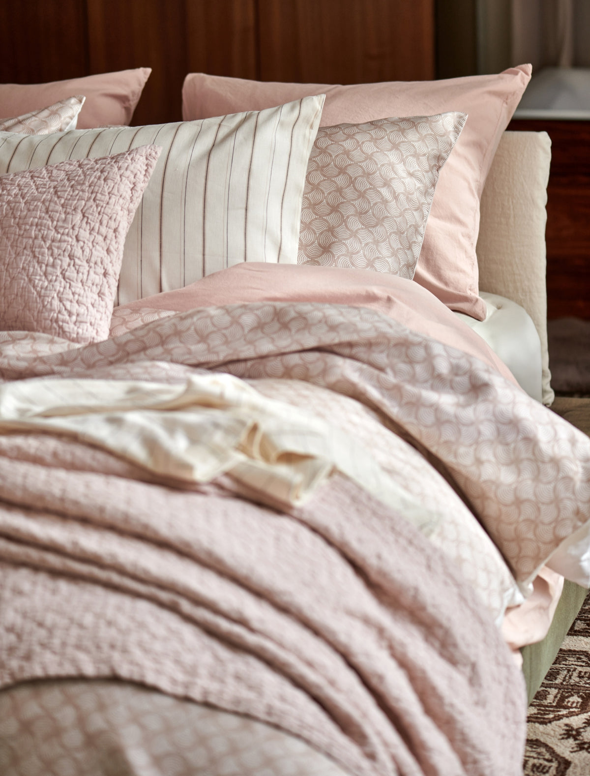 PURE AURA dekbedovertrekset | blush