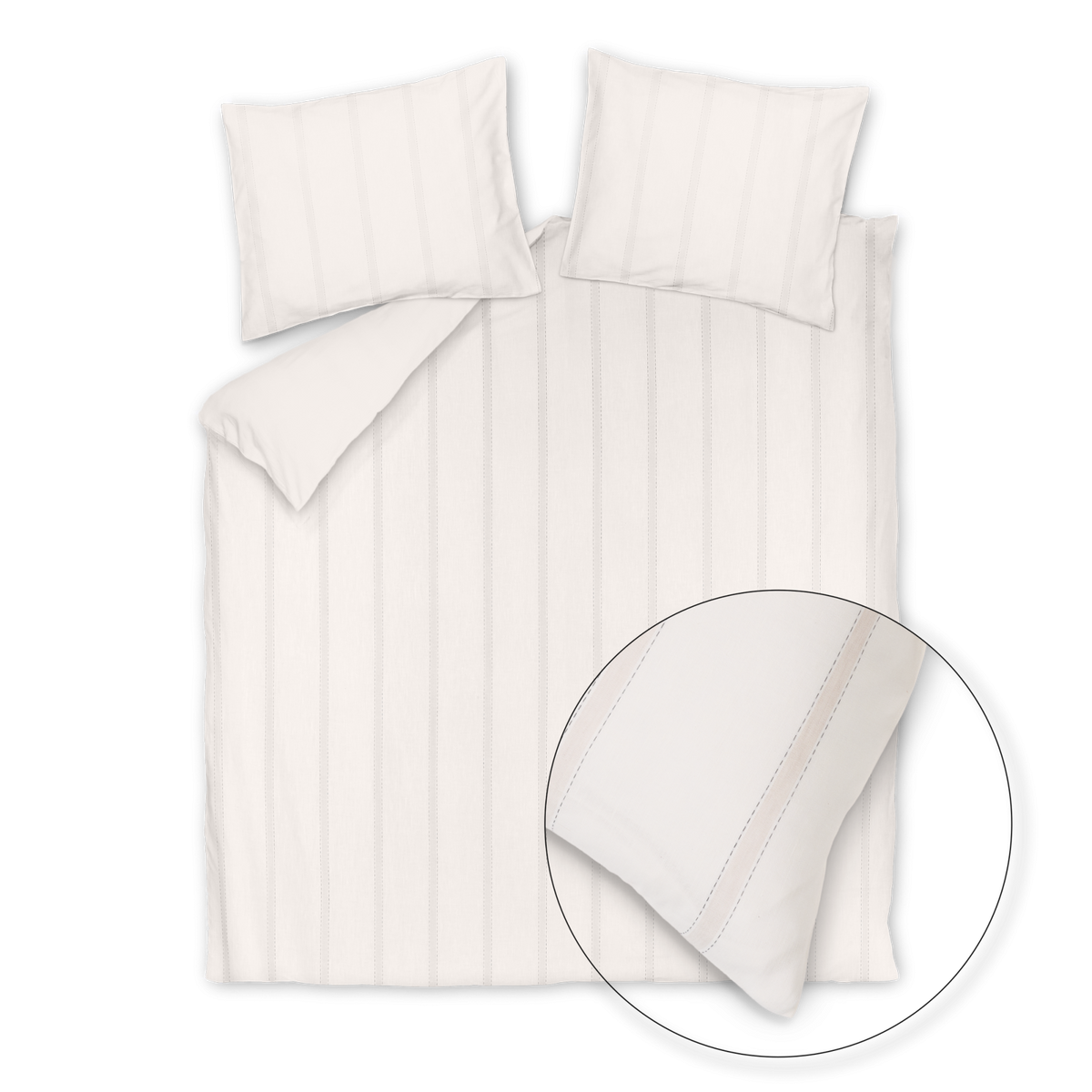 PURE HORIZON dekbedovertrekset | offwhite