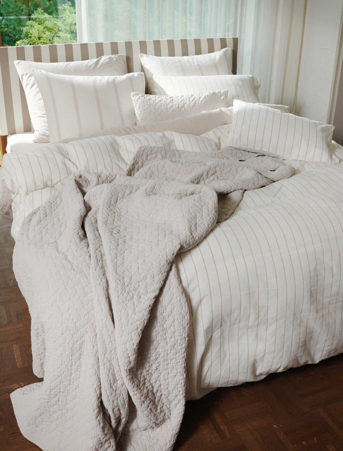 PURE HORIZON XL dekbedovertrekset | offwhite