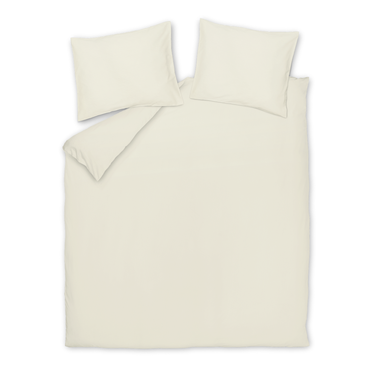PURE FLOW dekbedovertrekset | cream tan