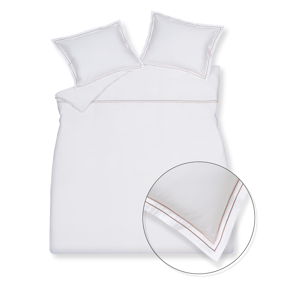PURITY NAPELS XL dekbedovertrekset | rosewood