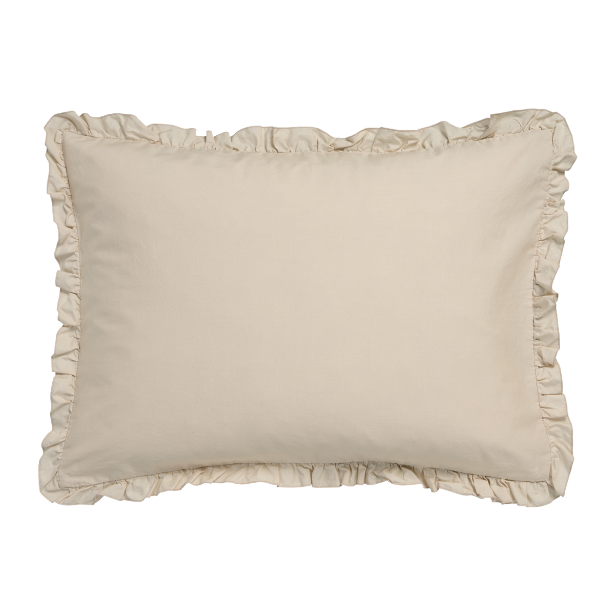 PURE 83 percale ruffle 40x55 sierkussensloop | linen