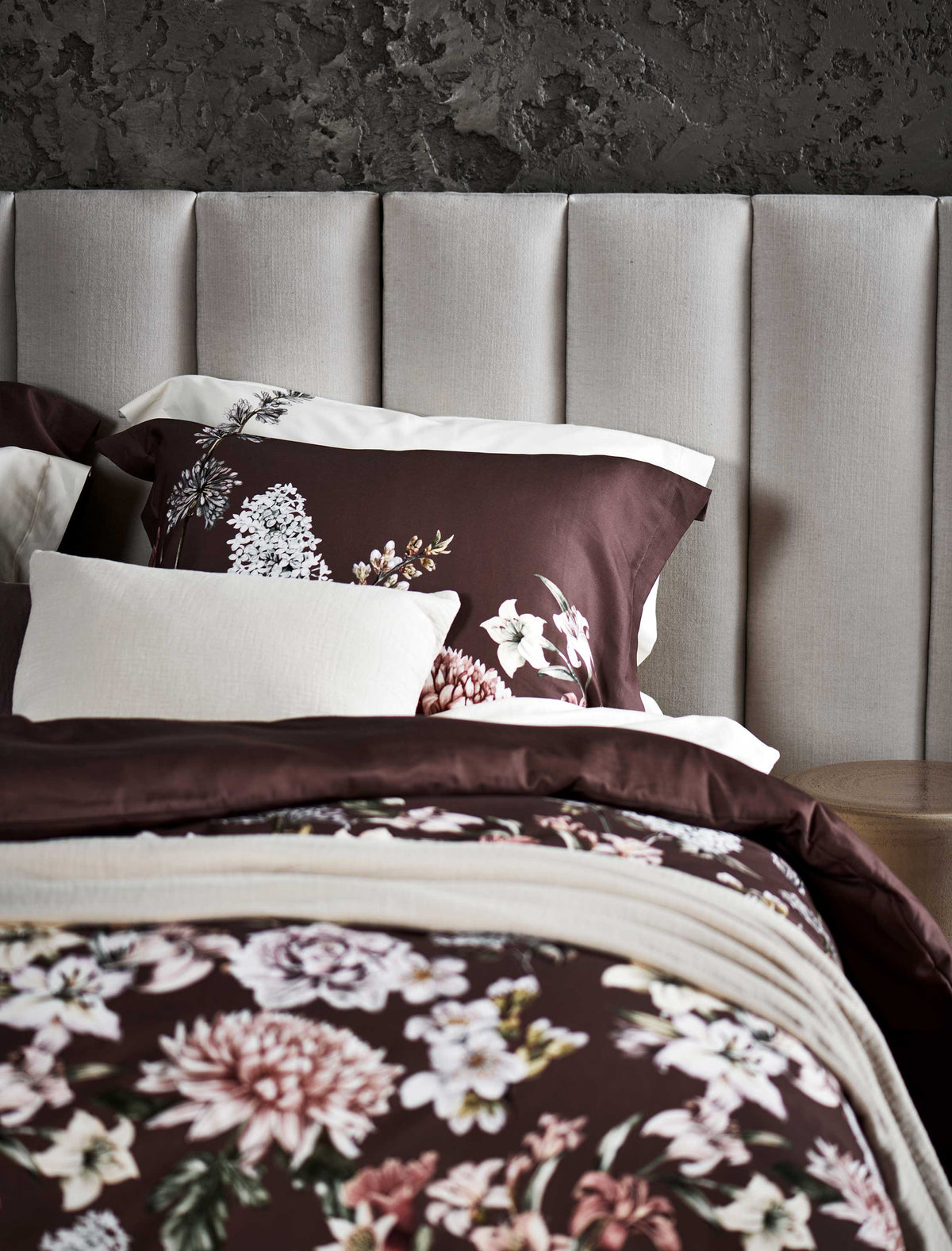ROSALIE dekbedovertrekset | rosewood