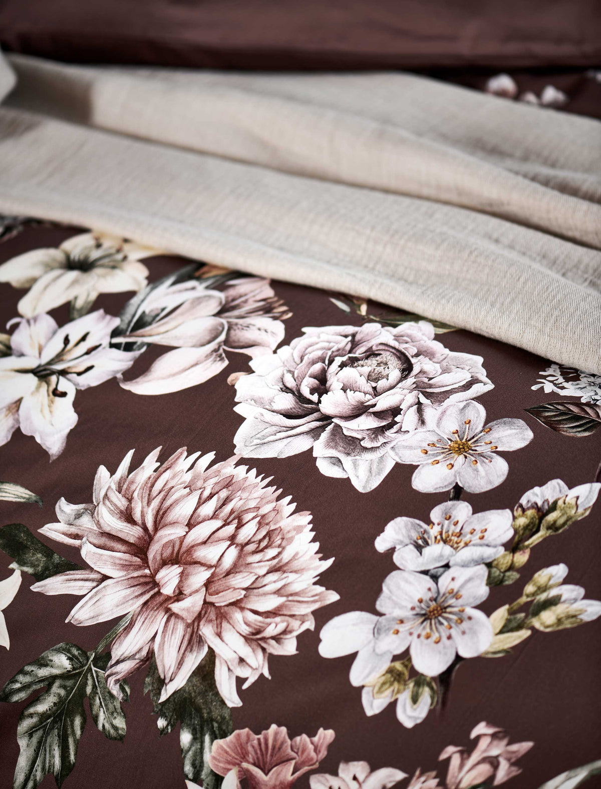 ROSALIE dekbedovertrekset | rosewood