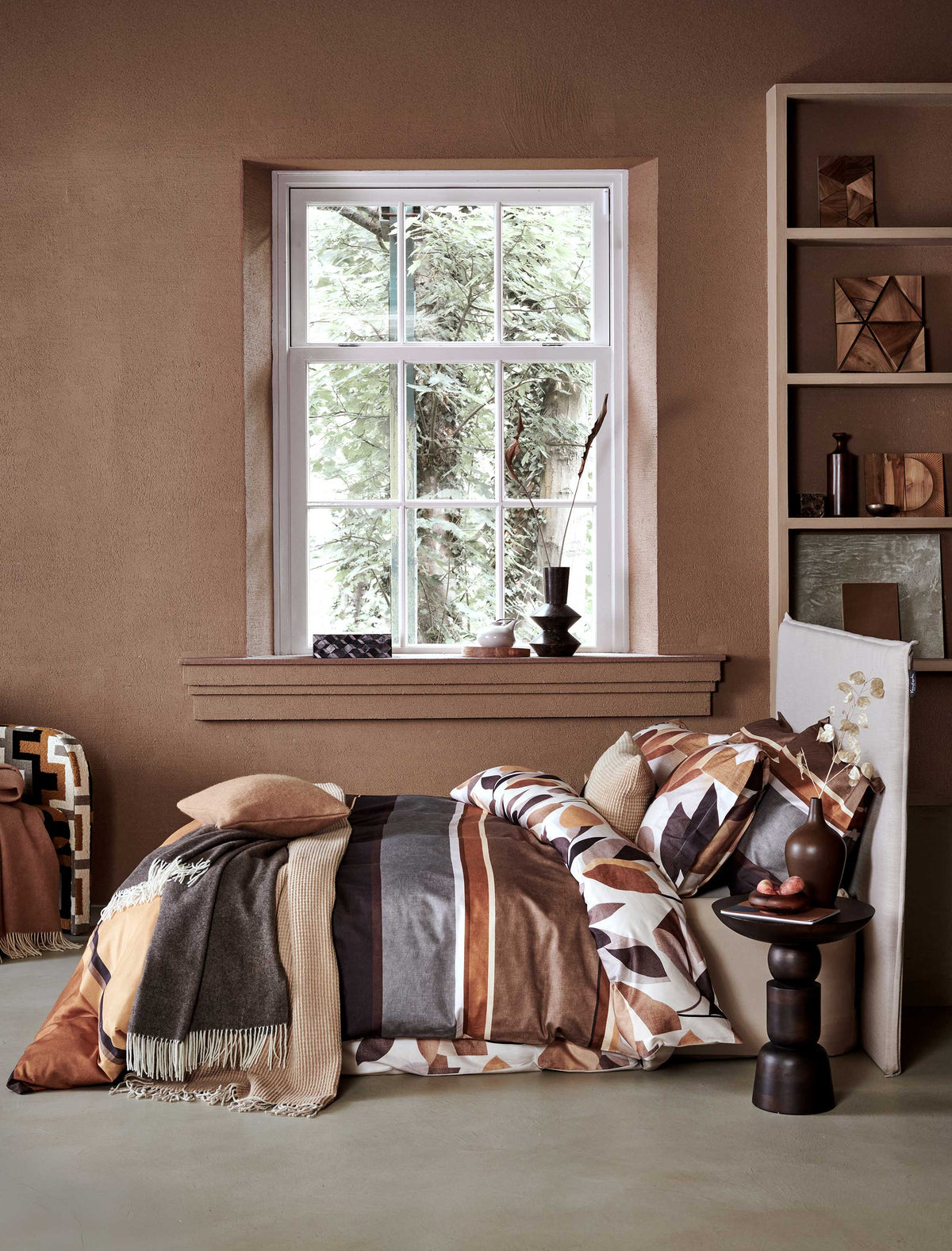 AUTUMN FERN XL dekbedovertrekset | taupe