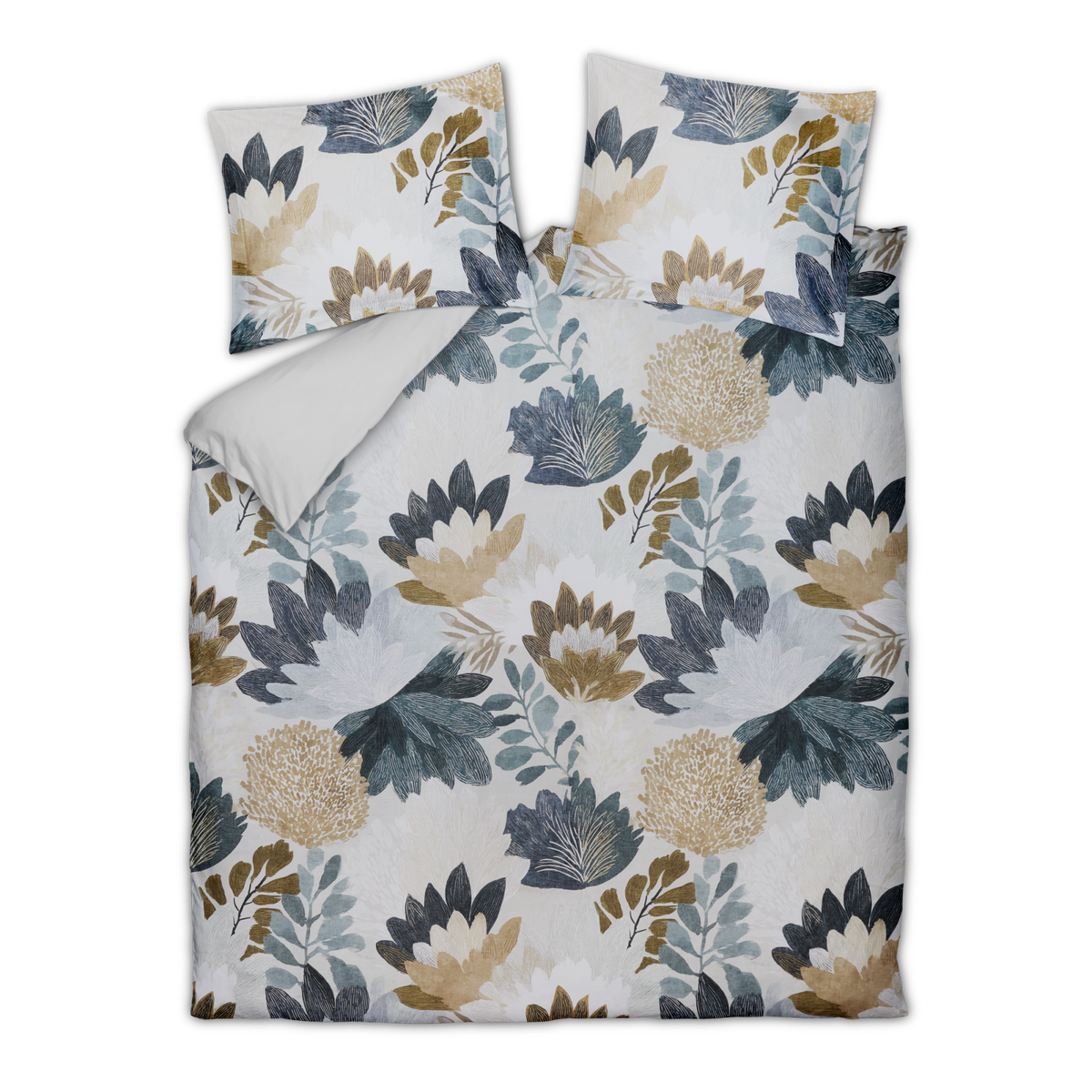 ORGANIC GLOW XL dekbedovertrekset | faded denim