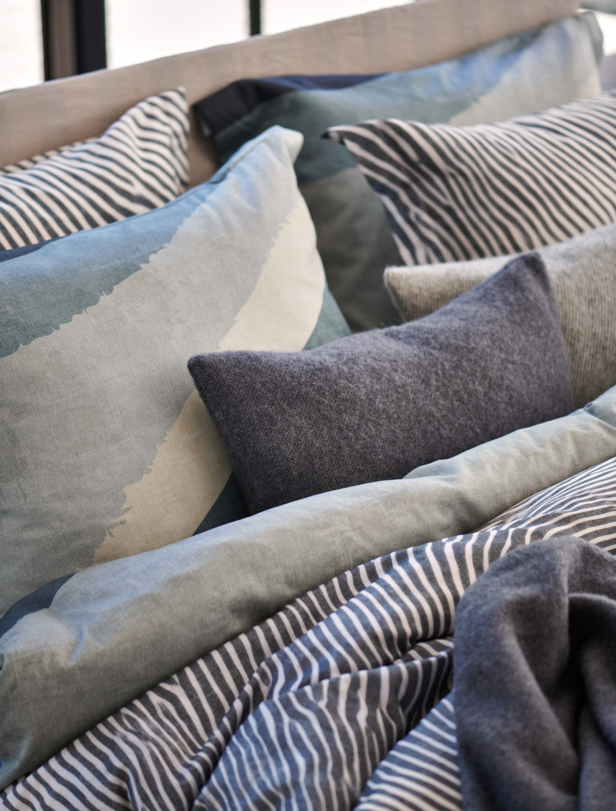 STUMBLE dekbedovertrekset | faded denim