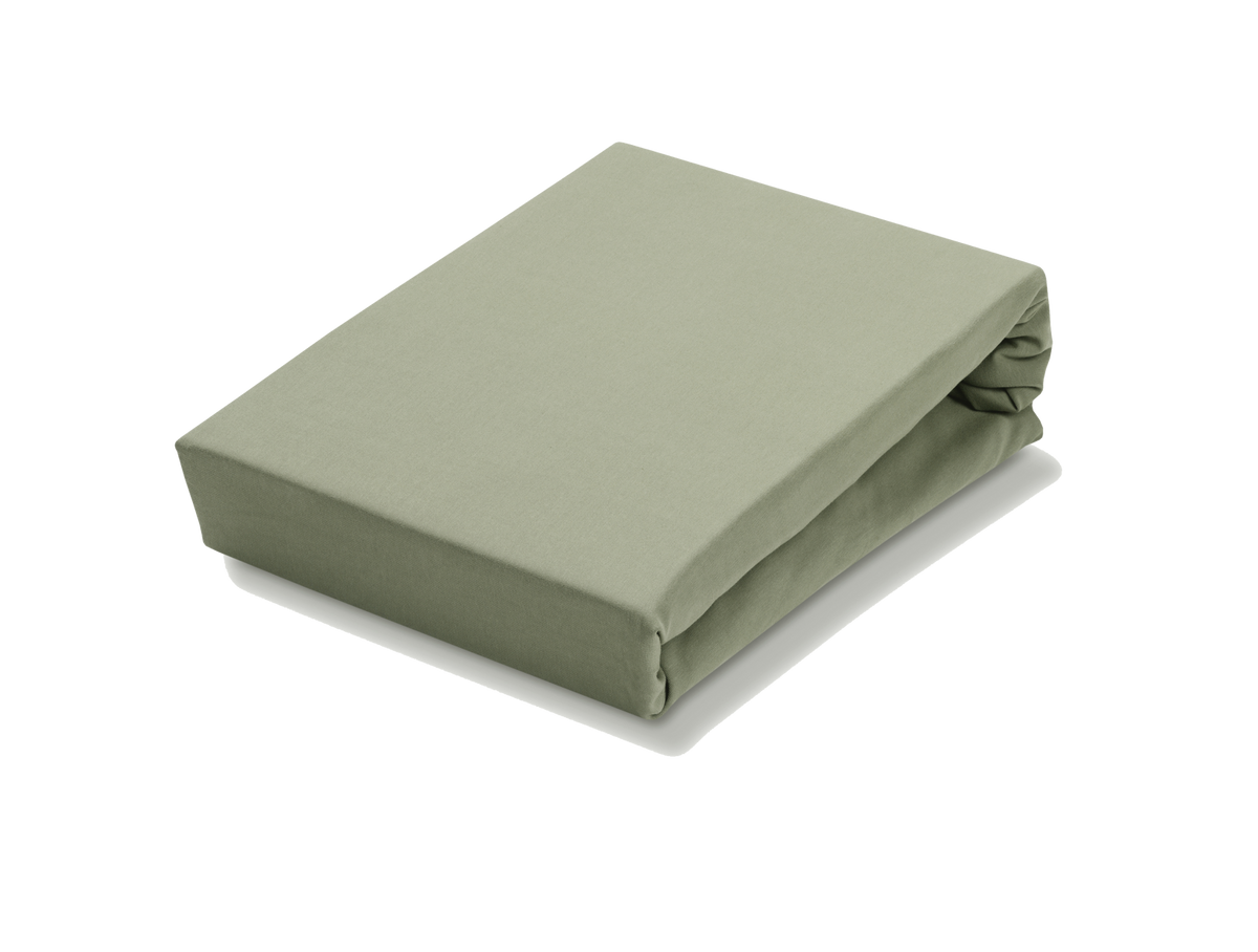 JERSEY SOFT split-topper hoeslaken | light olive