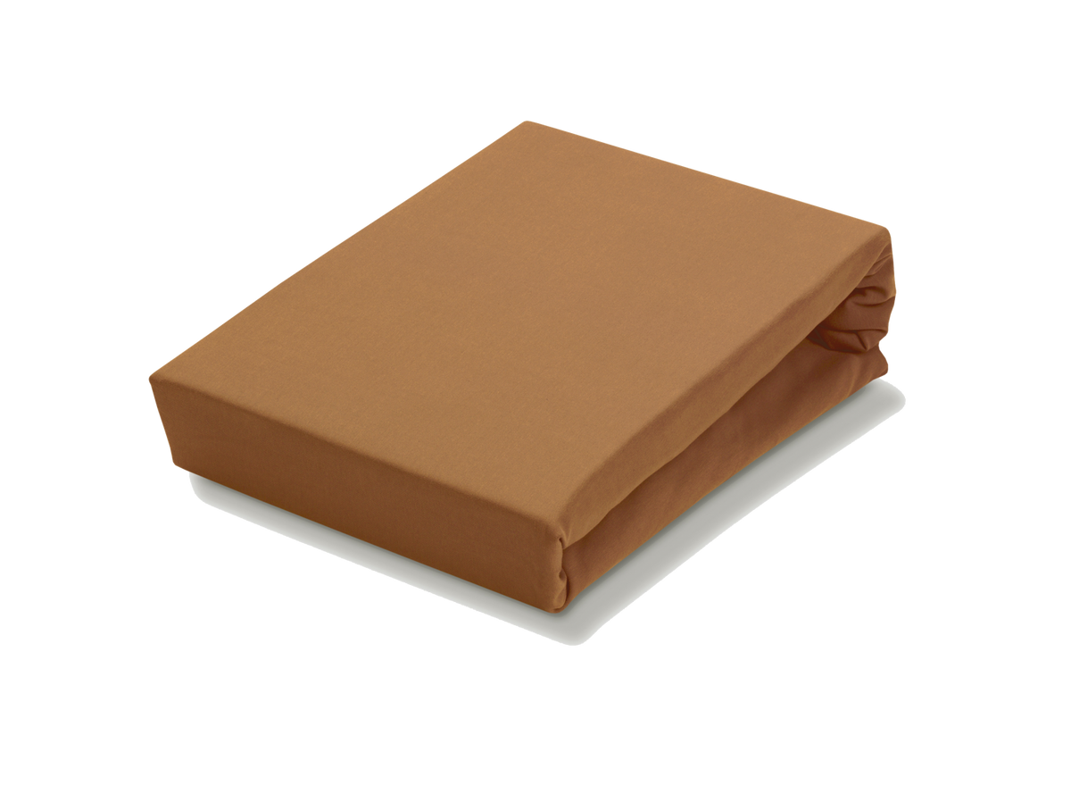 JERSEY SUPREME topper hoeslaken | cognac