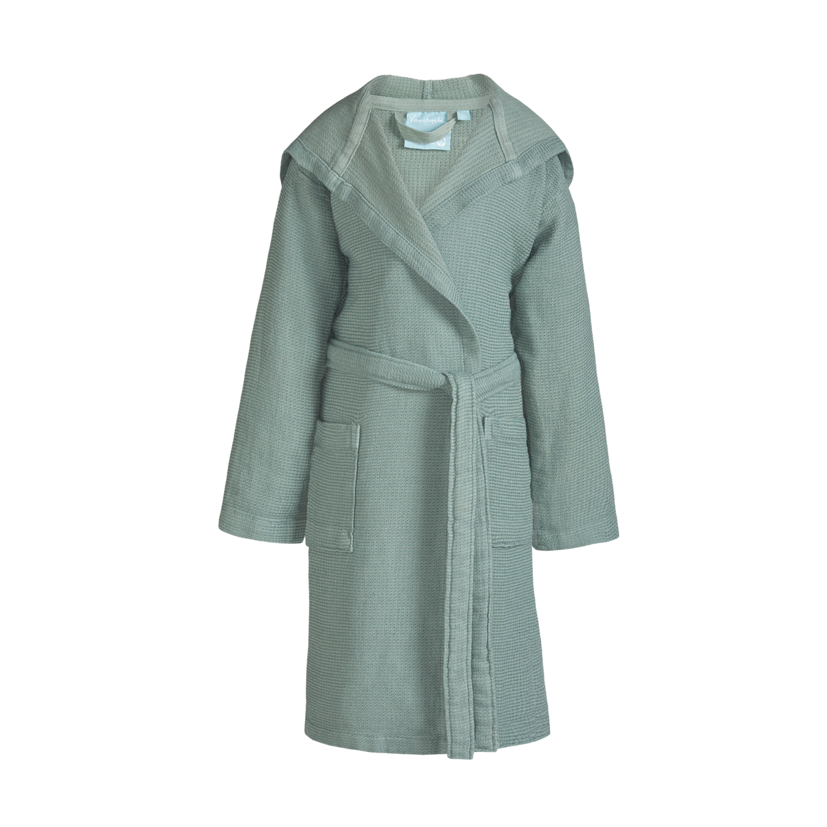 Boys badjas in de kleur vintage green is een prachtige badjas voor stoere jongens. De warme badjas is gemaakt van een combinatie van katoen en bamboo en verkrijgbaar in een verschillende kleuren. 