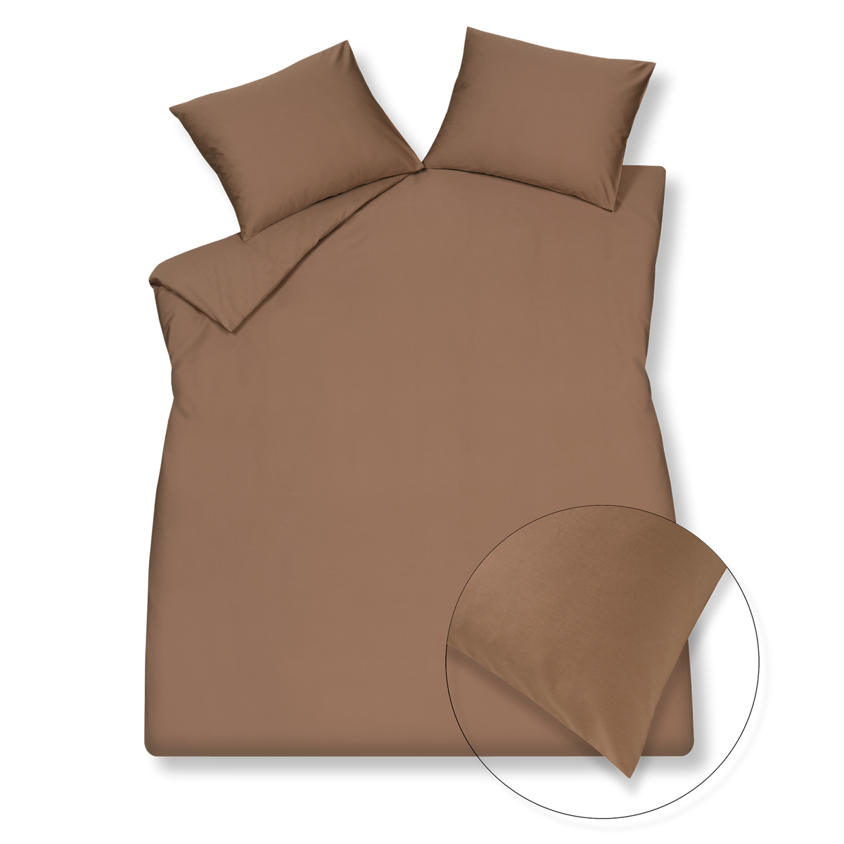 HOME 90 sateen 250 TC | brownie