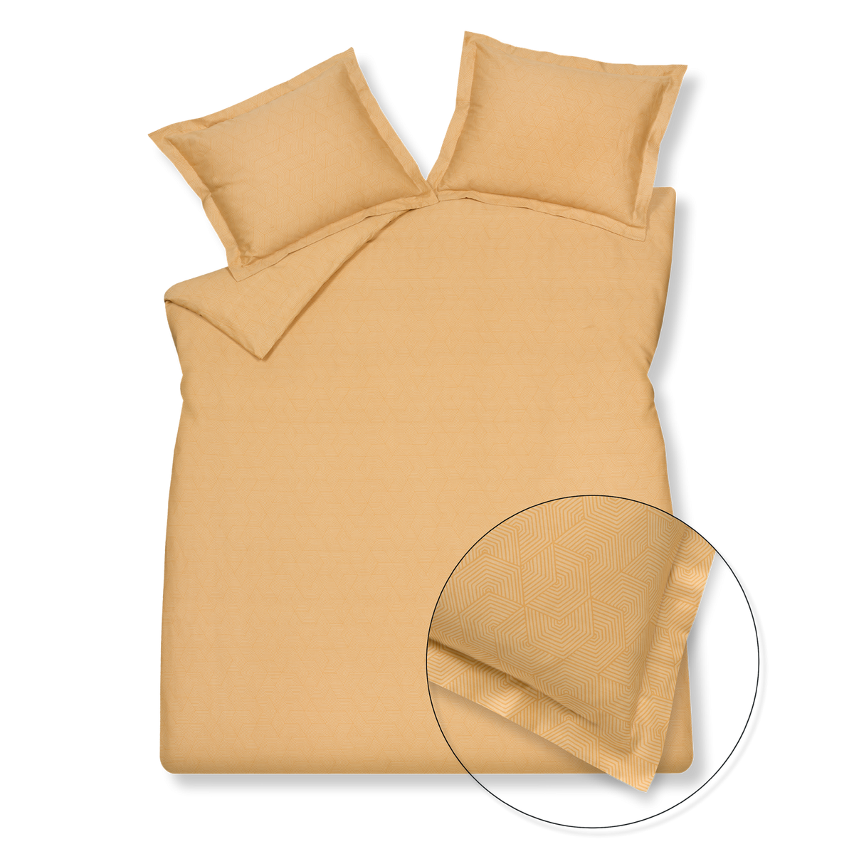 GEOMETRICAL dekbedovertrek | apricot blush