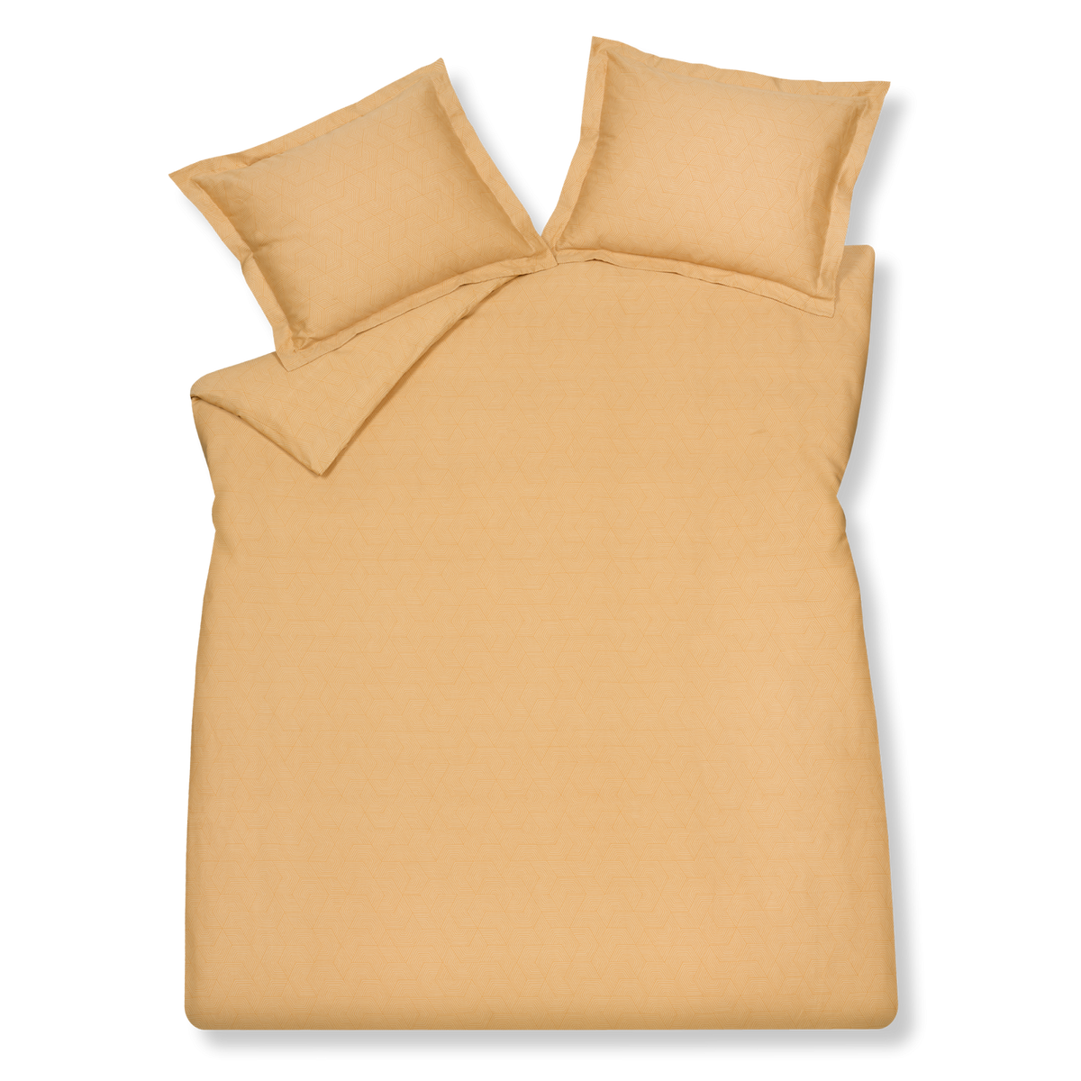 GEOMETRICAL dekbedovertrek | apricot blush